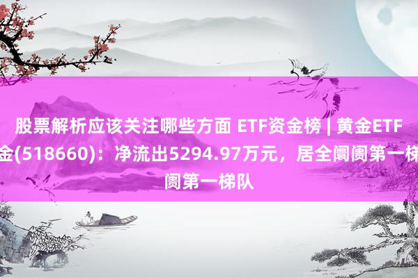 股票解析应该关注哪些方面 ETF资金榜 | 黄金ETF基金(518660)：净流出5294.97万元，居全阛阓第一梯队