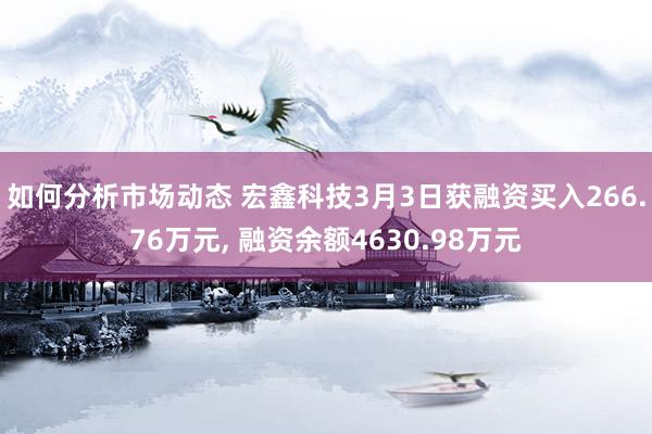 如何分析市场动态 宏鑫科技3月3日获融资买入266.76万元, 融资余额4630.98万元